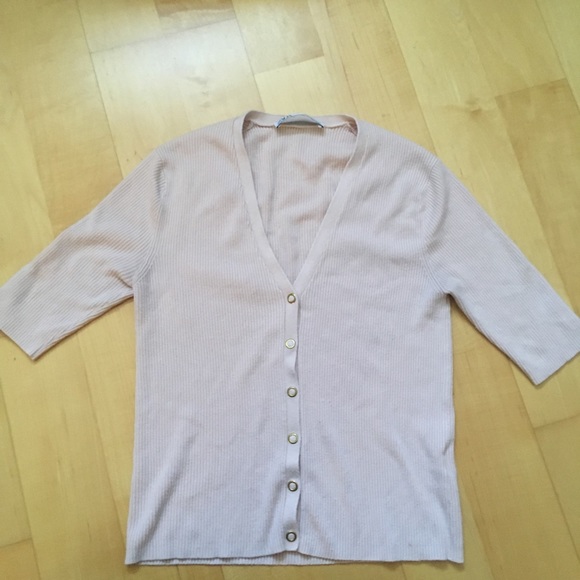 Zara short sleeve cardigan gold buttons - Picture 1 of 4
